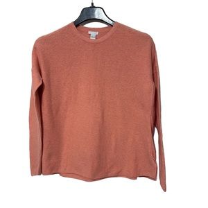 J Jill WomTextured Cotton Knit Top Womens Small Crewneck